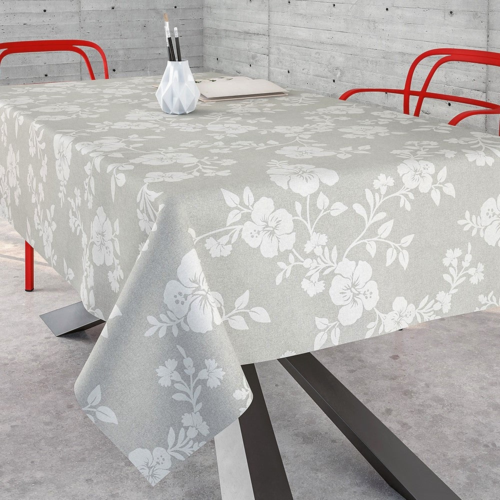 Lempicka, akryldug med hvide snerler, 140 cm bred