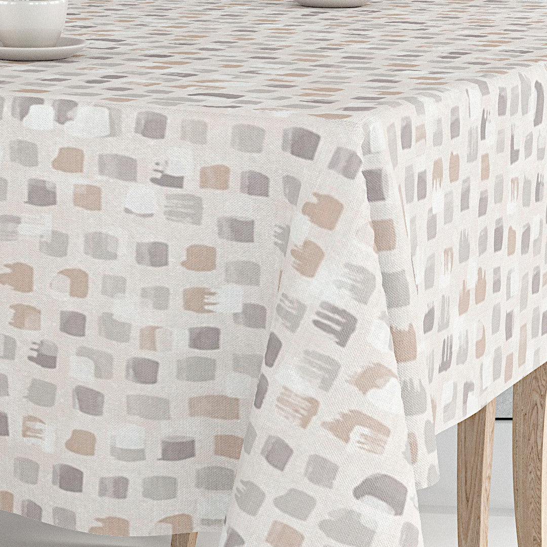 Leonor Beige - Ekstra bred voksdug, 180 cm, hjørne