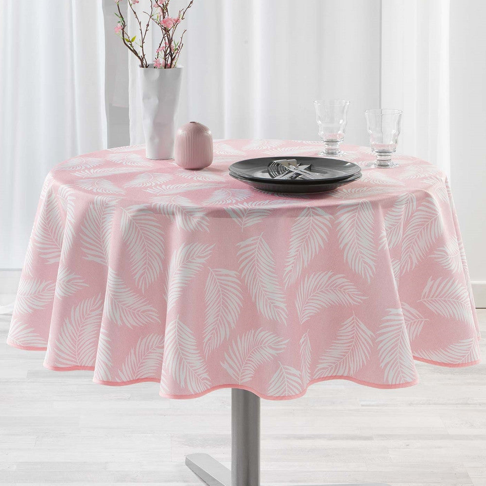 Lifette Pink Ø 180 cm, rund dug med anti-plet