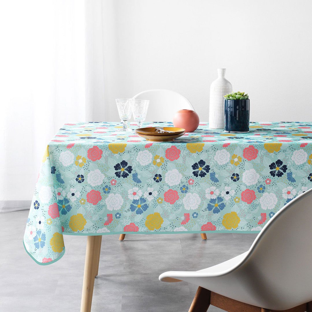 Lily Mint - Rektangulær dug med anti-plet, 140 x 240 cm