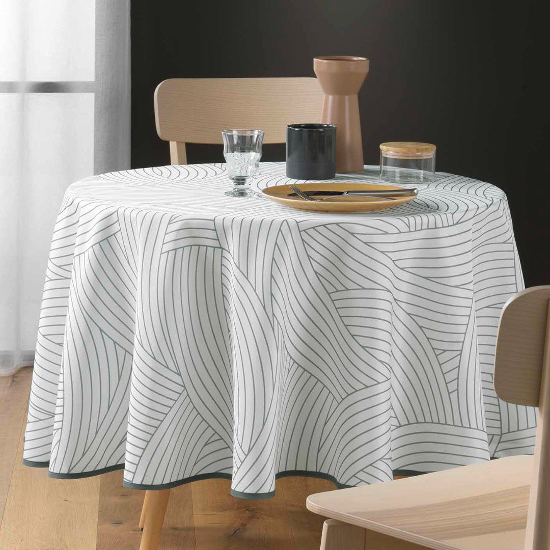 Linea Ø 180 cm, rund dug med anti-plet