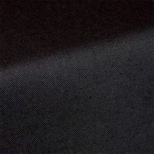 Lino 140 - Ensfarvet akryldug i hør/bomuld - sort