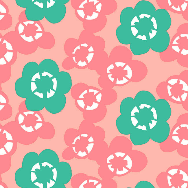 Lola voksdug, Big Meadow Flamingo, 140 cm bred