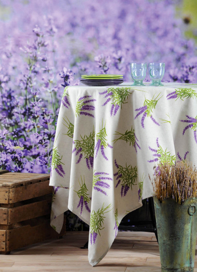 LÆNGDE: 2,6 meter - Luberon Lavende, akryldug 150 cm bred