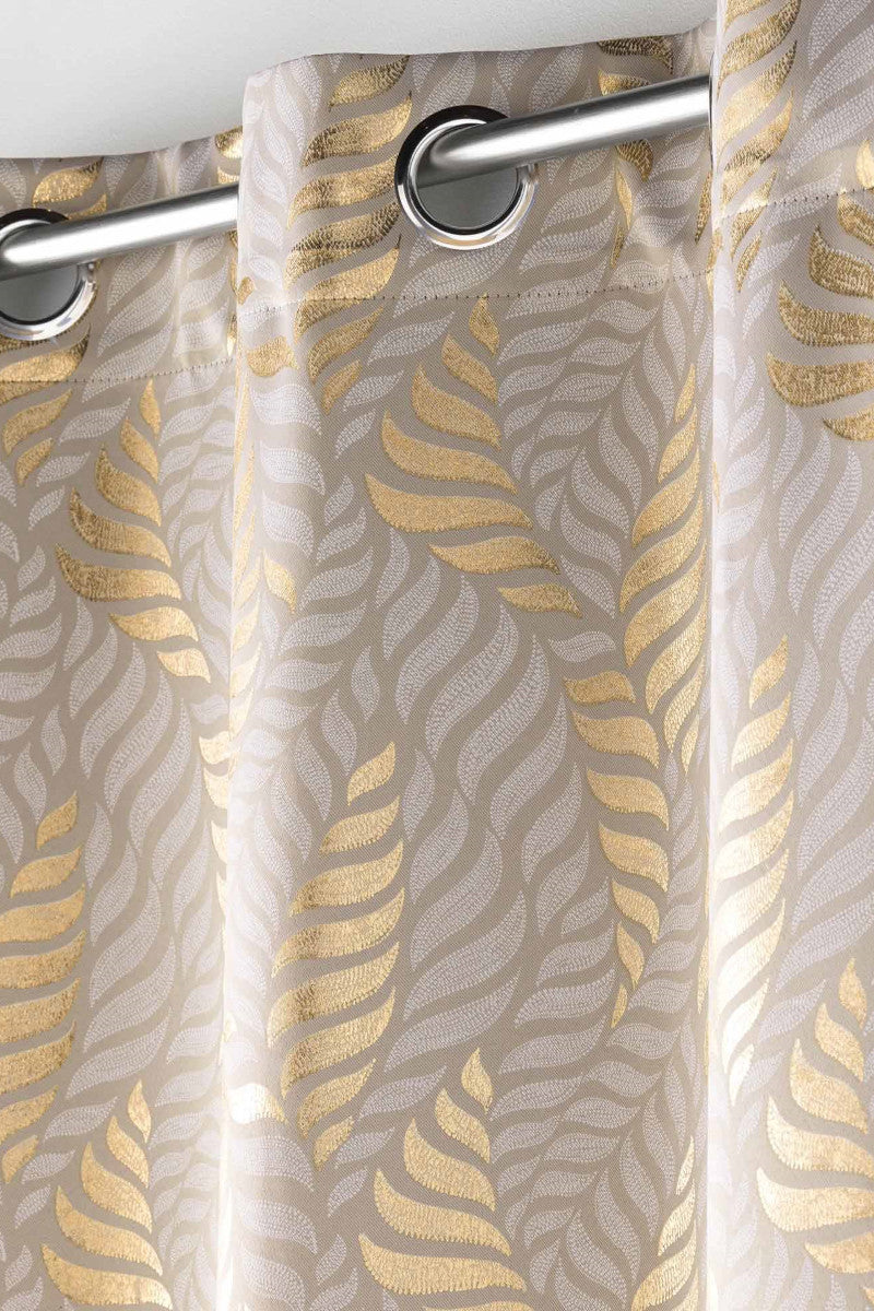 Lyra Taupe – Mørklægningsgardin 140 x 260 cm, nærbillede