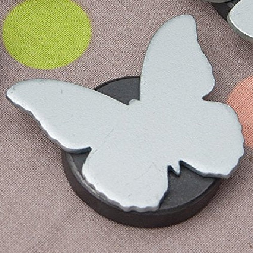 Magnetiske dugvægte Butterfly sølv - sæt med 4 stk