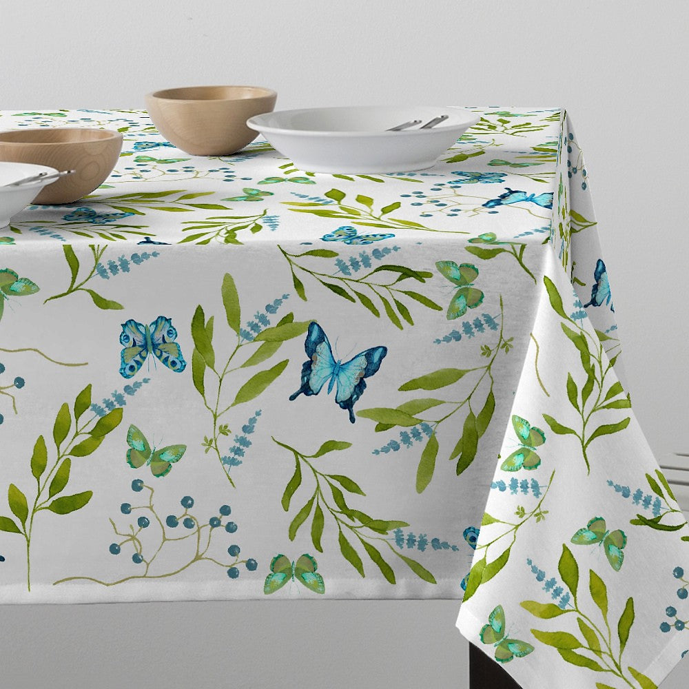 Mariposas Azul - Flot akryldug med blå sommerfugle