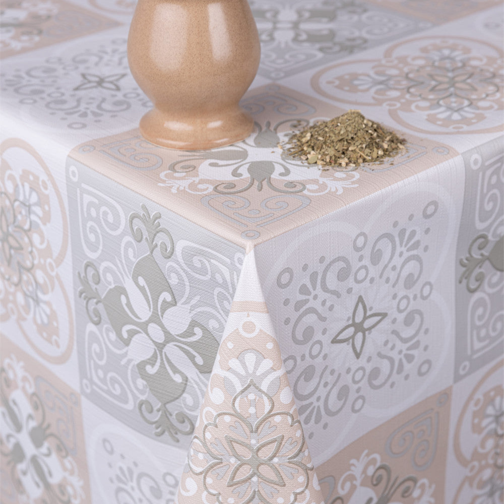 Marokkanske klinker - Rund voksdug med elastik