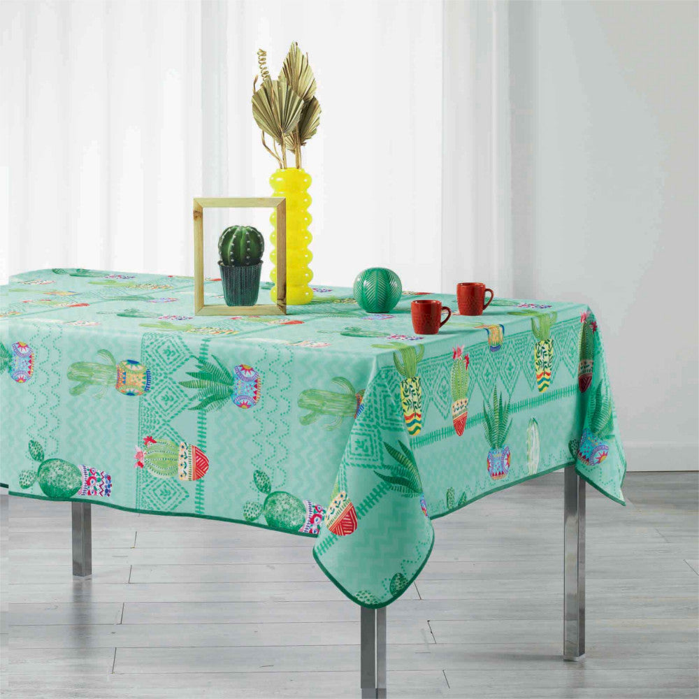 Melocactus Blue, dug med anti-plet, 150 x 240 cm