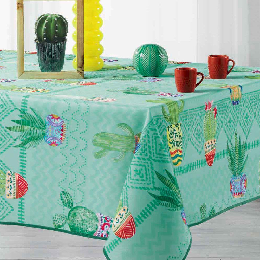 Melocactus Blue, dug med anti-plet, 150 x 240 cm