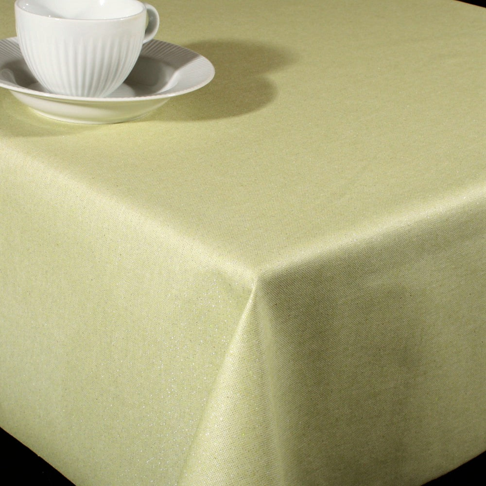 Metal Grøn - Akryldug med lurex 150 cm bred