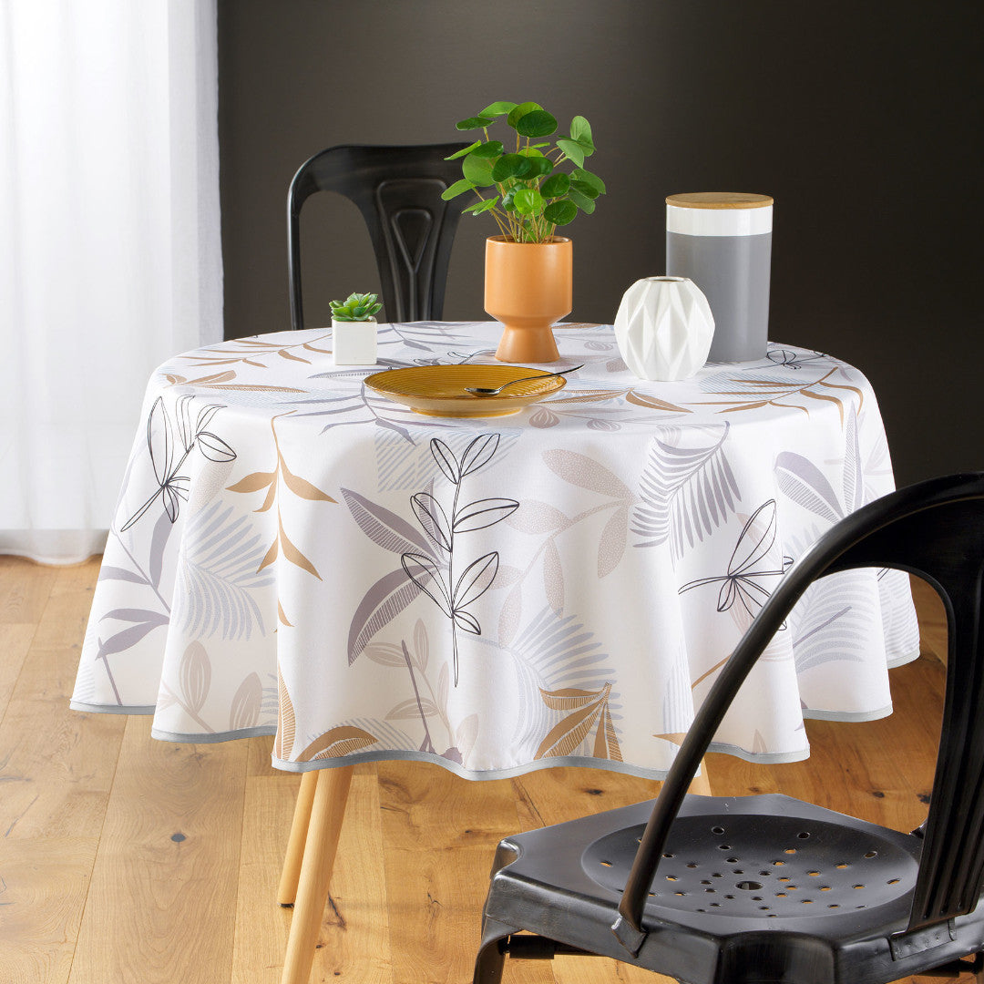 Miraline Ø 180 cm, rund dug med anti-plet