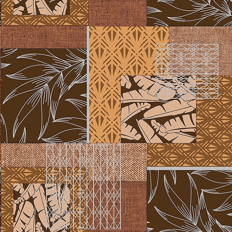 Mønstermix - Voksdug i naturlige brune og varme farver