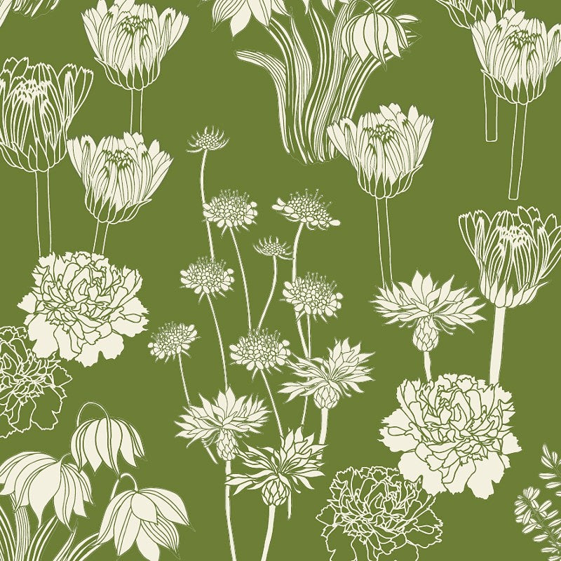 Morgengry Oliven - Notes by Susanne Schjerning, akryldug