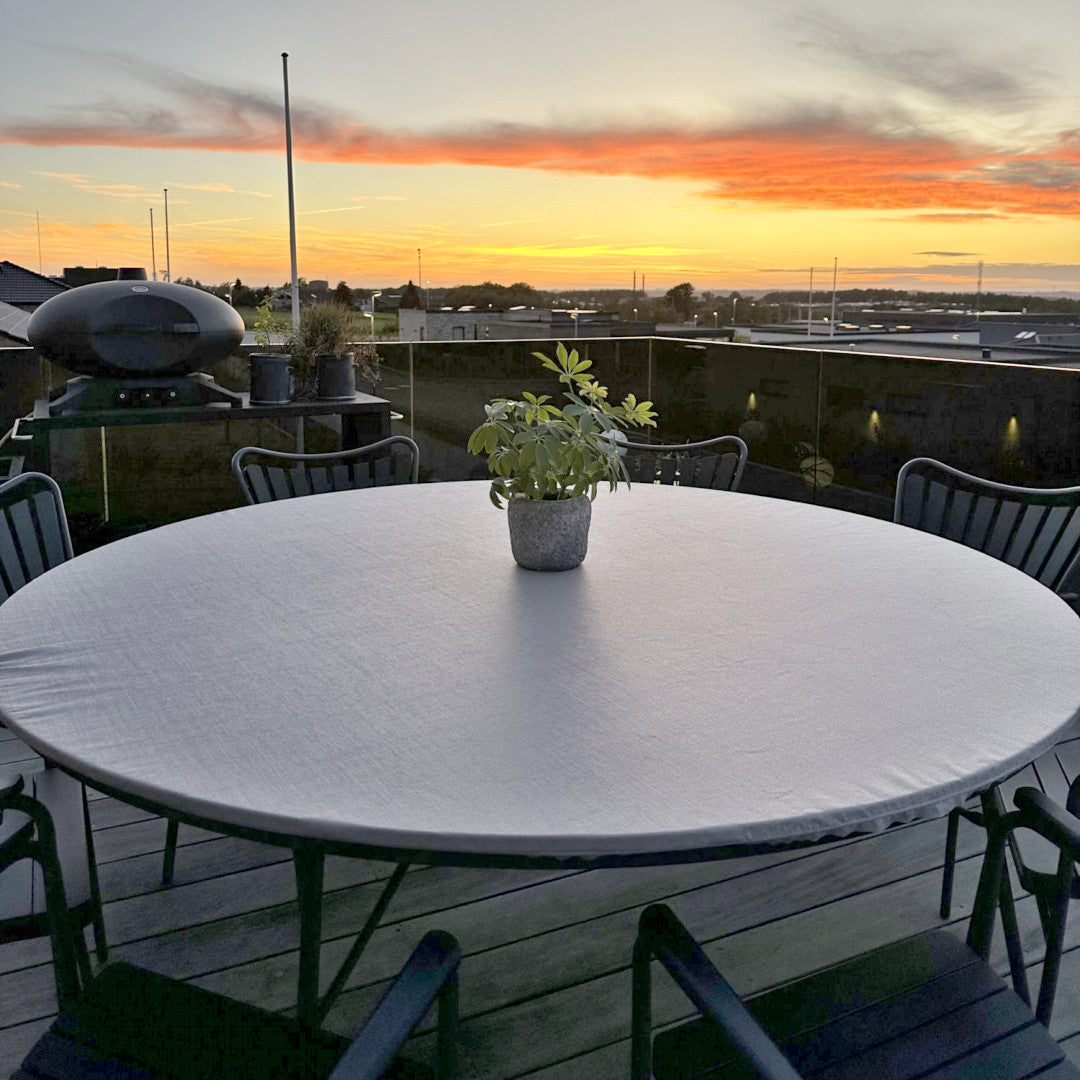 Morillo - Damaskvævet rund akryldug med elastikkant