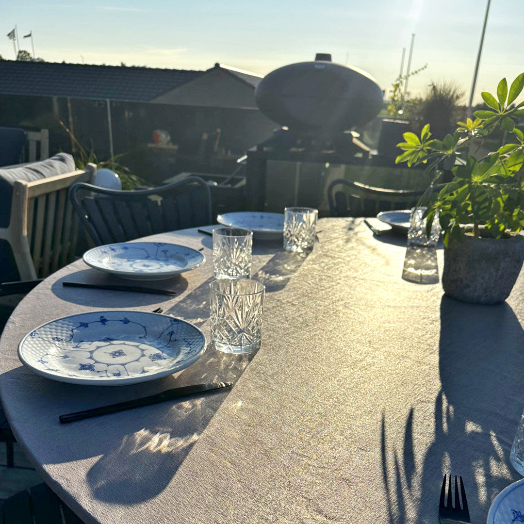 Morillo - Damaskvævet rund akryldug med elastikkant