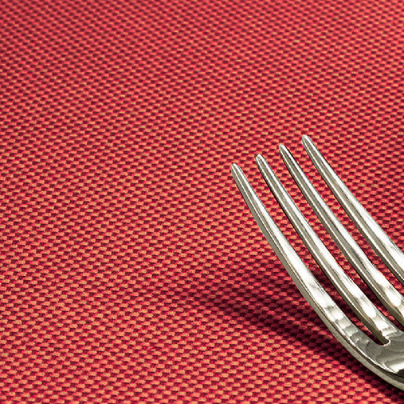 Morissot 180, ensfarvet vævet akryldug - Rød