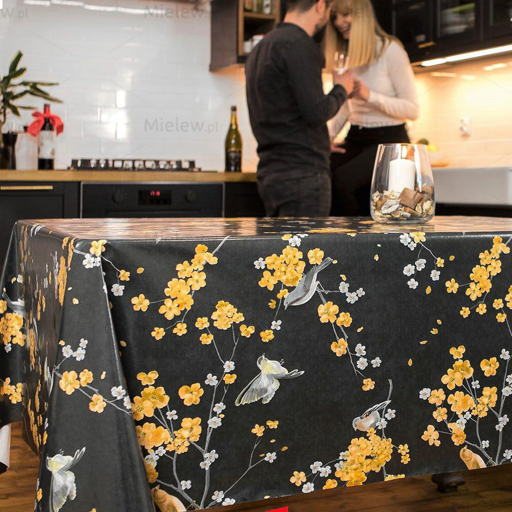 Musvitterne Titter Sort, voksdug med fugle