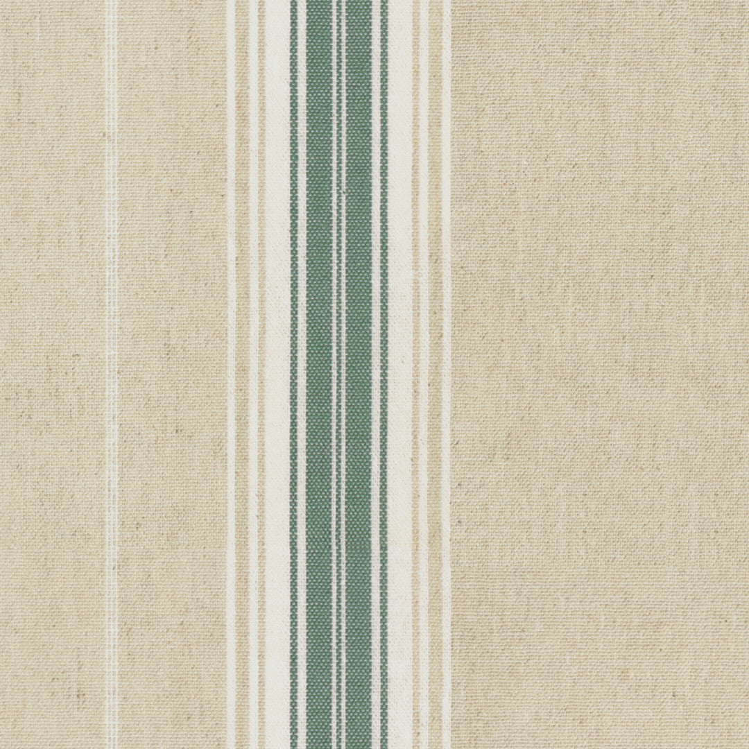 Mønster med Nordisk Julestribe Grøn - Juledug i hørlook