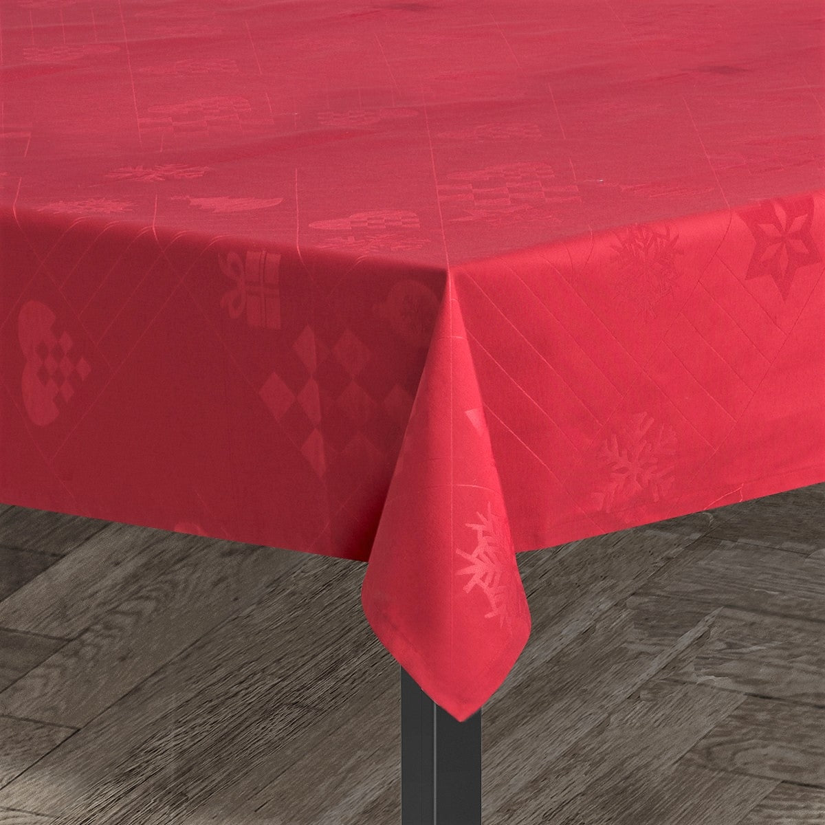 Rosendahl - Juna Juledug Natale, flot damaskdug i rød - 150 cm x 270 cm
