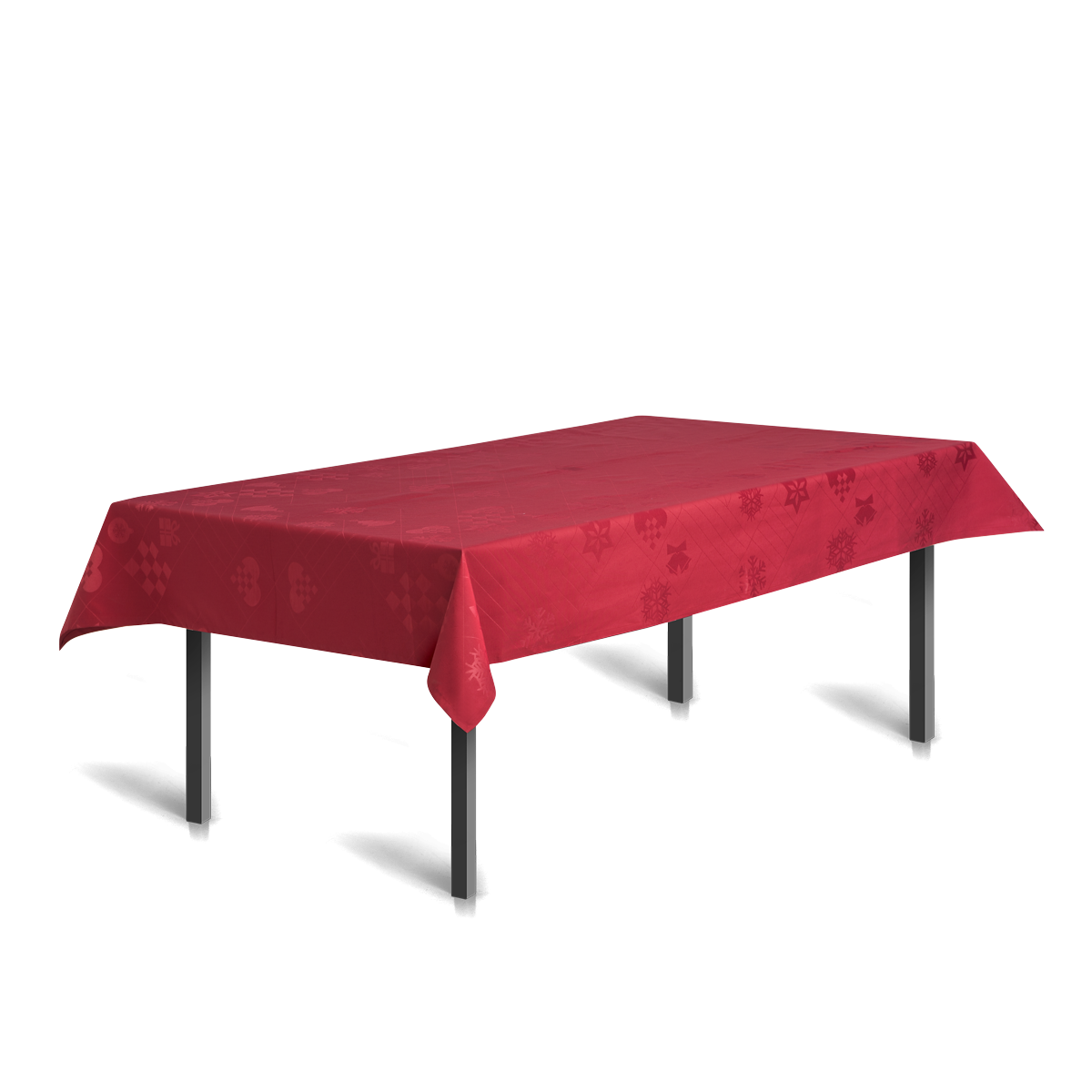 Rosendahl - Juna Juledug Natale, flot damaskdug i rød - 150 cm x 270 cm