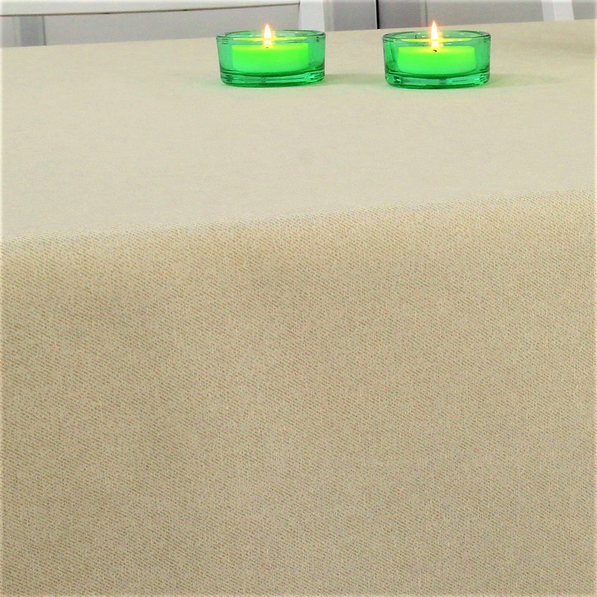 Ensfarvet akryldug natur - Dali 160 cm bred