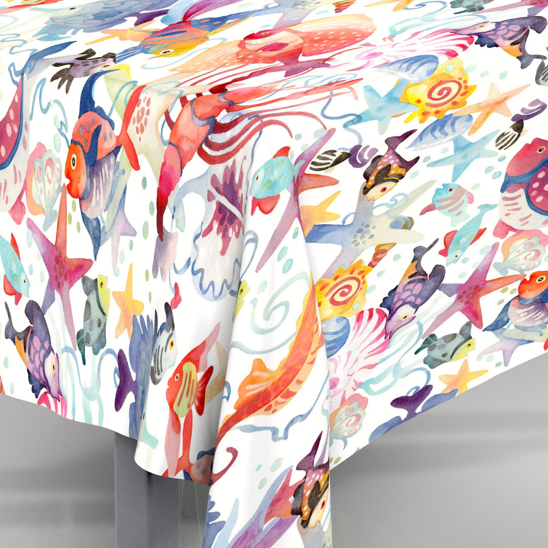 Nelle Acque Tropicali - Skøn akryldug med farverige fisk