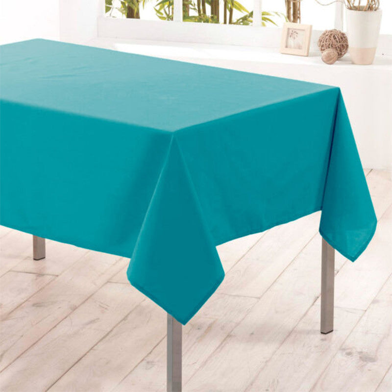 Nelson, ensfarvet rektangulær dug med anti-plet 145 x 240 cm - Celadon