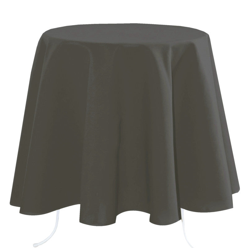 Nelson, ensfarvet stofdug Ø 180 - Antracit