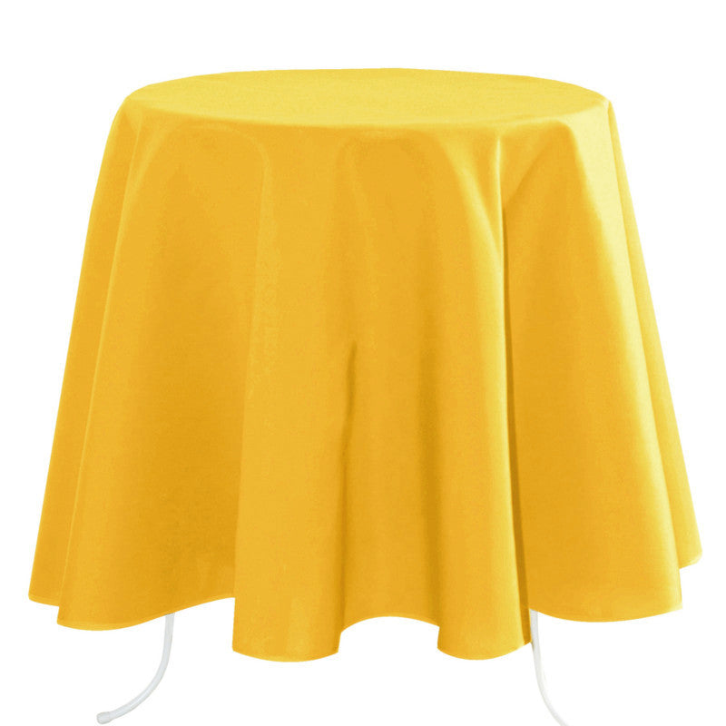 Nelson polyester rund dug ensfarvet Ø180 Gul