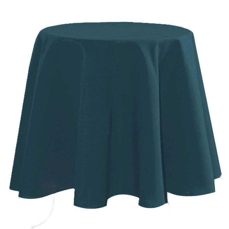 Nelson, ensfarvet blå-grøn stofdug Ø 180