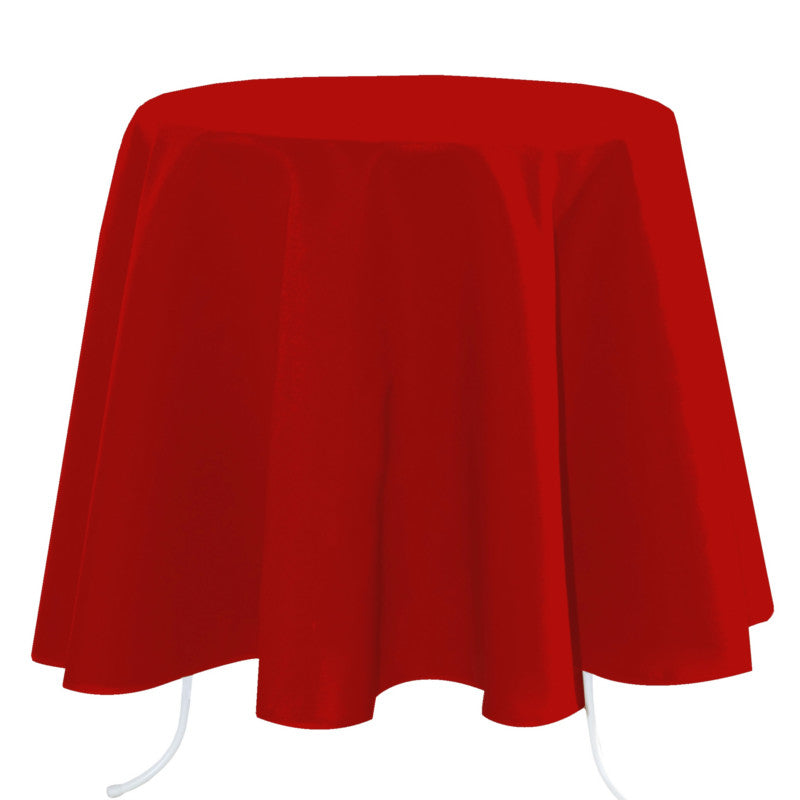 Nelson, ensfarvet stofdug Ø 180, Rød