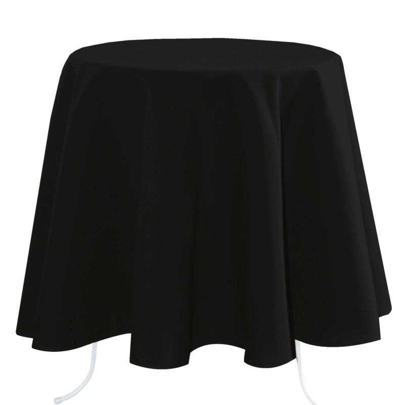 Nelson polyester dug ensfarvet Ø 180 Sort