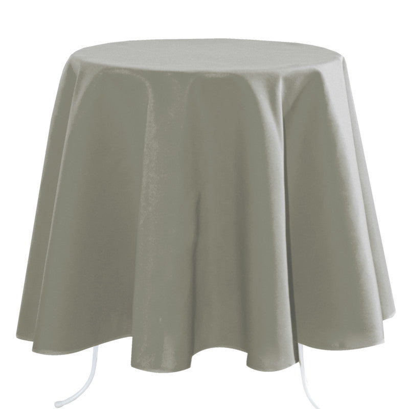 Nelson, ensfarvet rund stofdug Ø 180, Grå