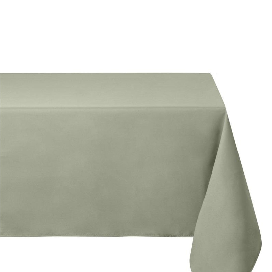 Nelson, ensfarvet rektangulær dug med anti-plet 145 x 300 cm - Salviegrøn