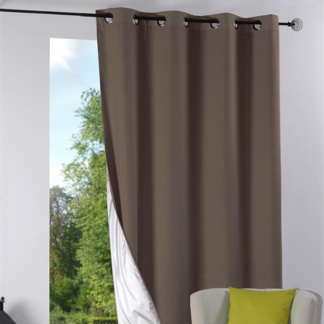Nelson Taupe – Isolerende Gardin 135 x 240 cm