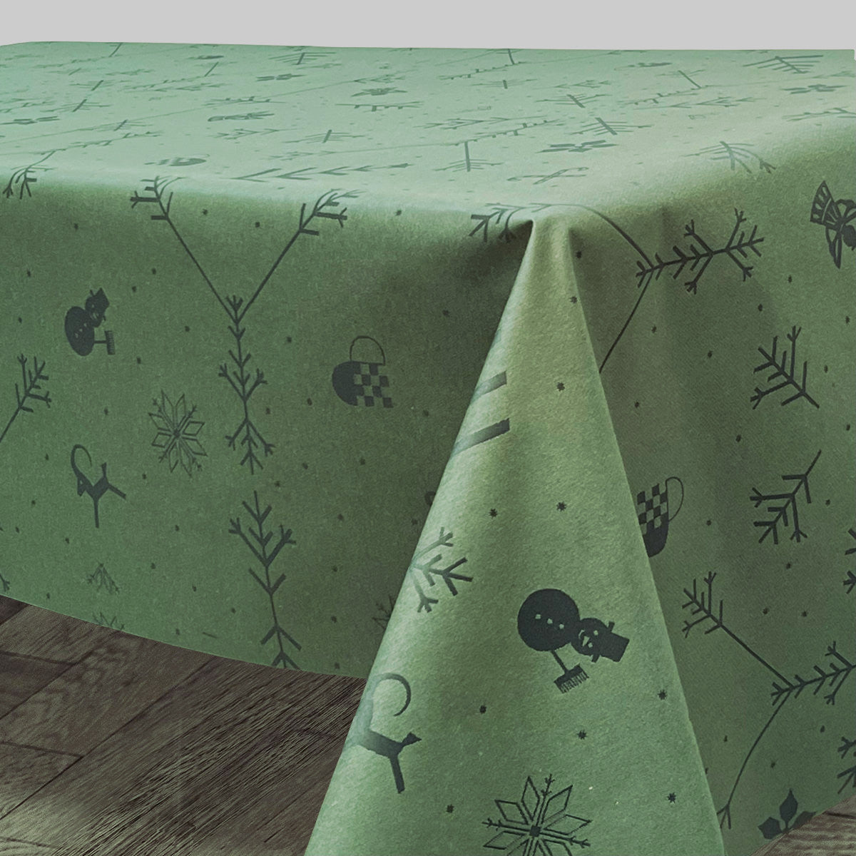 Noel Engholm Juledug - Jacquardvævet akryldug i grøn med antiskrid