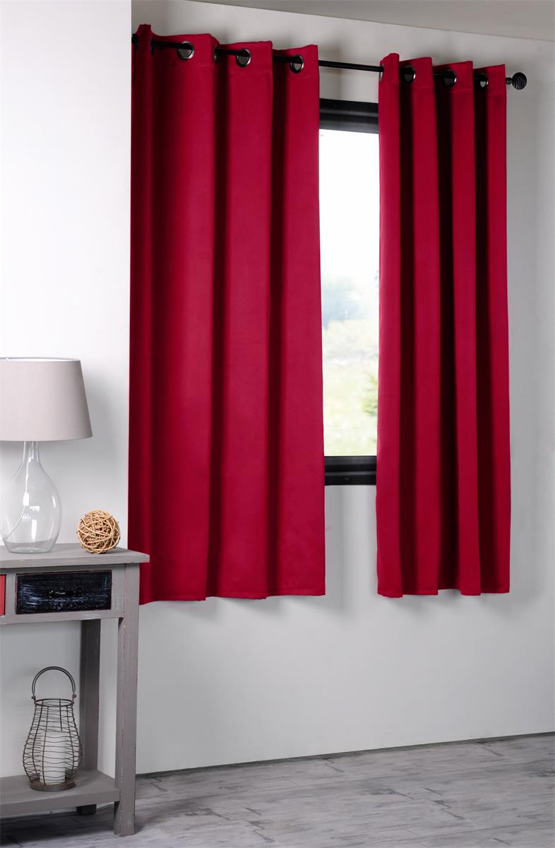 Notte Rød – Mørklægningsgardin 135 x 180 cm