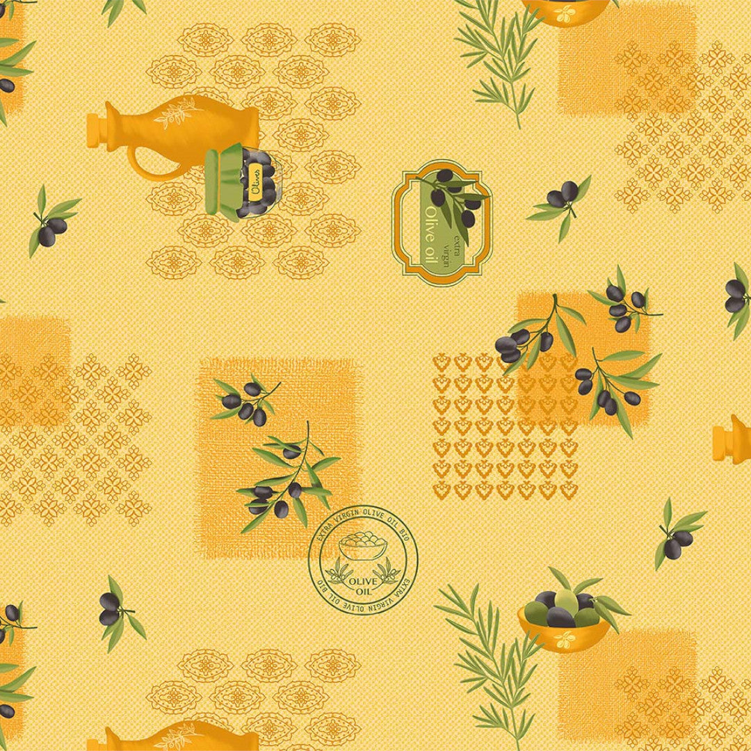 Olivenlunden - Voksdug med oliven