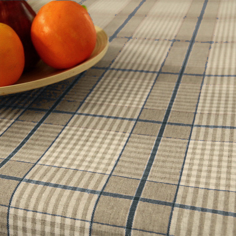 Olmer Tern Blå - Akryldug i hørlook