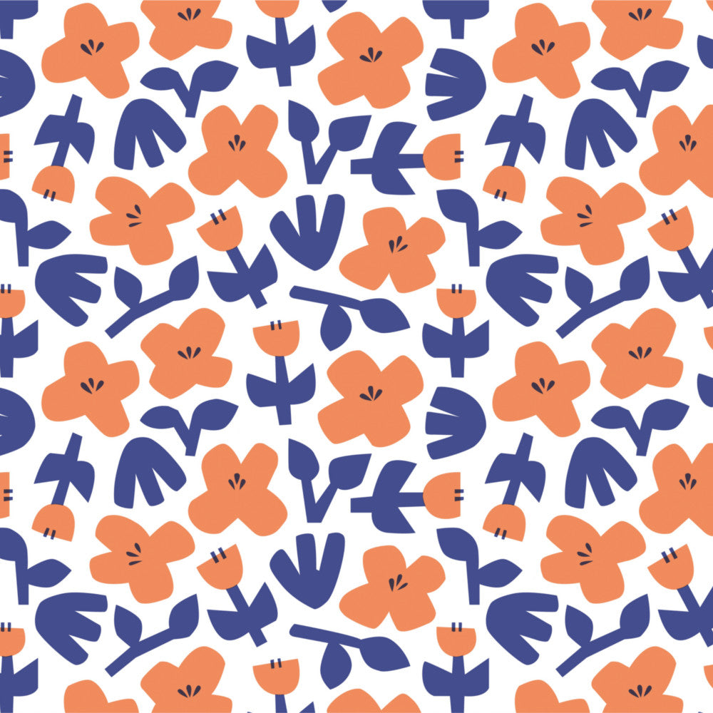 LÆNGDE: 1,5 m - Lola voksdug - Oopsie Daisy Heavenly Blue