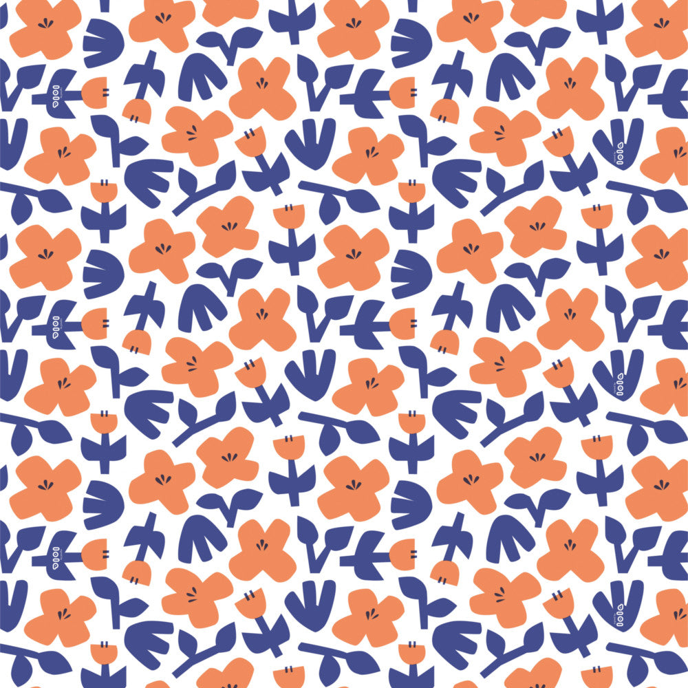 LÆNGDE: 1,5 m - Lola voksdug - Oopsie Daisy Heavenly Blue