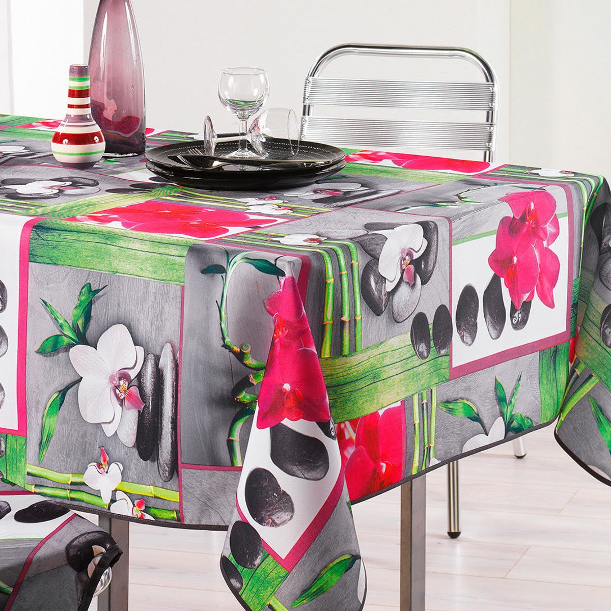 Orchidee, dug med anti-plet - 150 x 240 cm