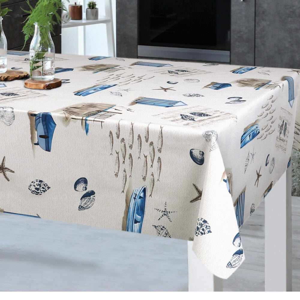 På Stranden - Voksdug med maritime motiver