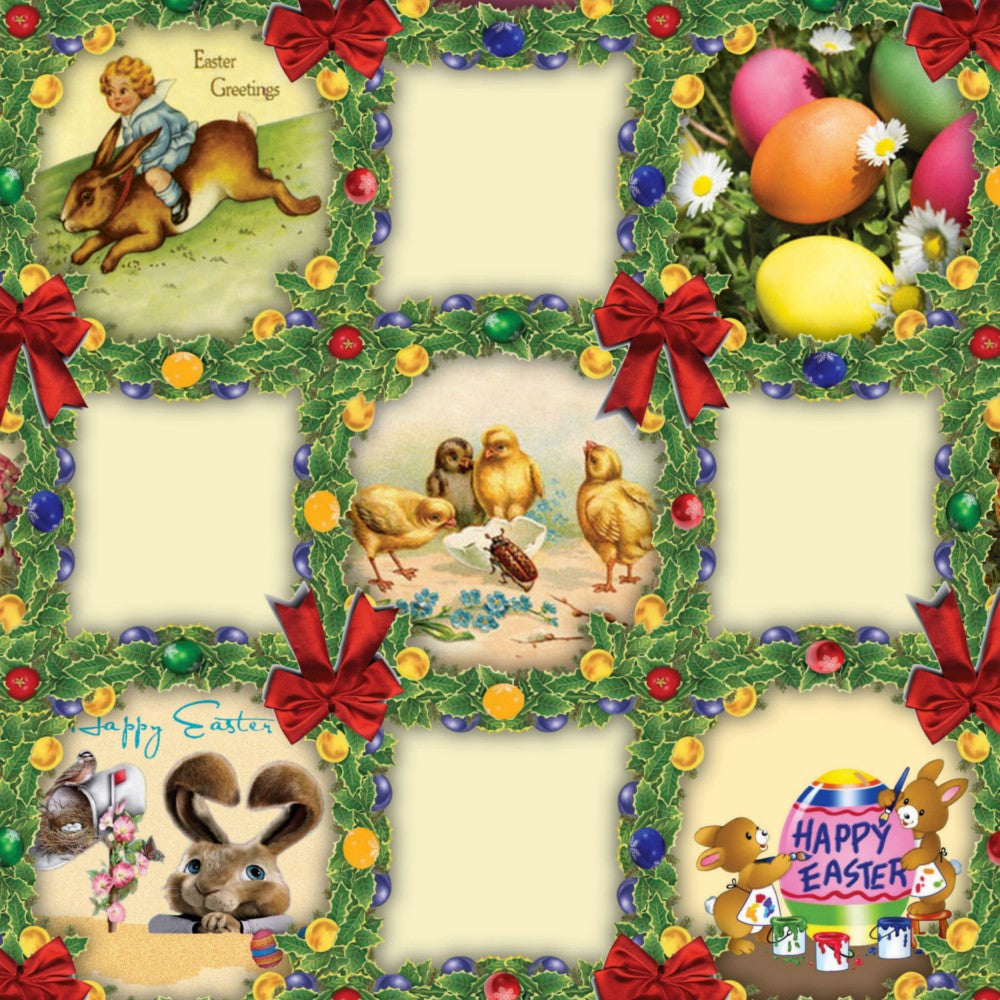 Påske voksdug - Glædelig Påske i Det Grønne