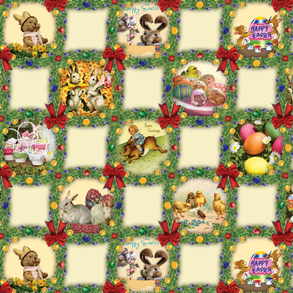 Påske voksdug - Glædelig Påske i Det Grønne