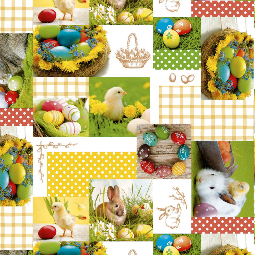 Påske voksdug - Kulørte påskeæg