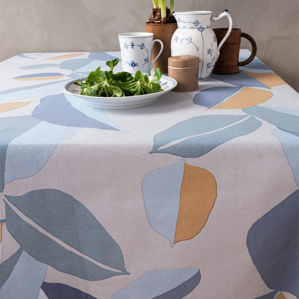 Palm Blue, Notes by Susanne Schjerning akryldug med antiskrid