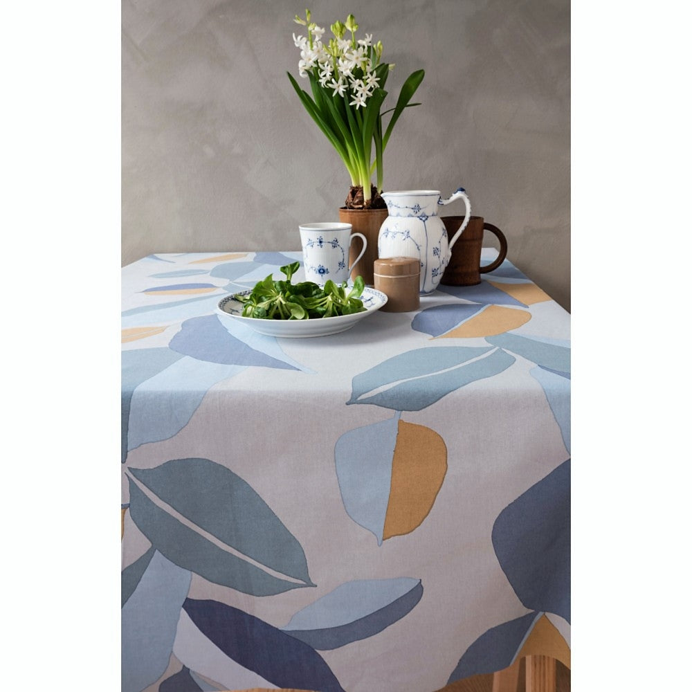 Palm Blue, Notes by Susanne Schjerning akryldug med antiskrid