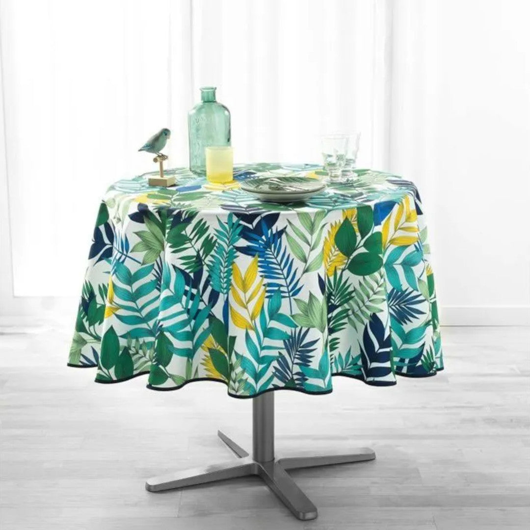 Palma Hvid Ø 180 cm, rund dug med anti-plet